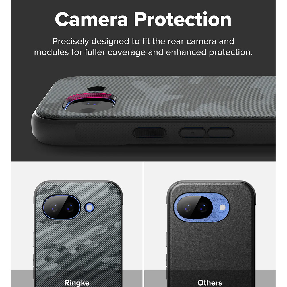 Picture of Google Pixel 10a Case | Ringke Onyx Slim TPU Protection Case for Google Pixel 10a (Camo Black)