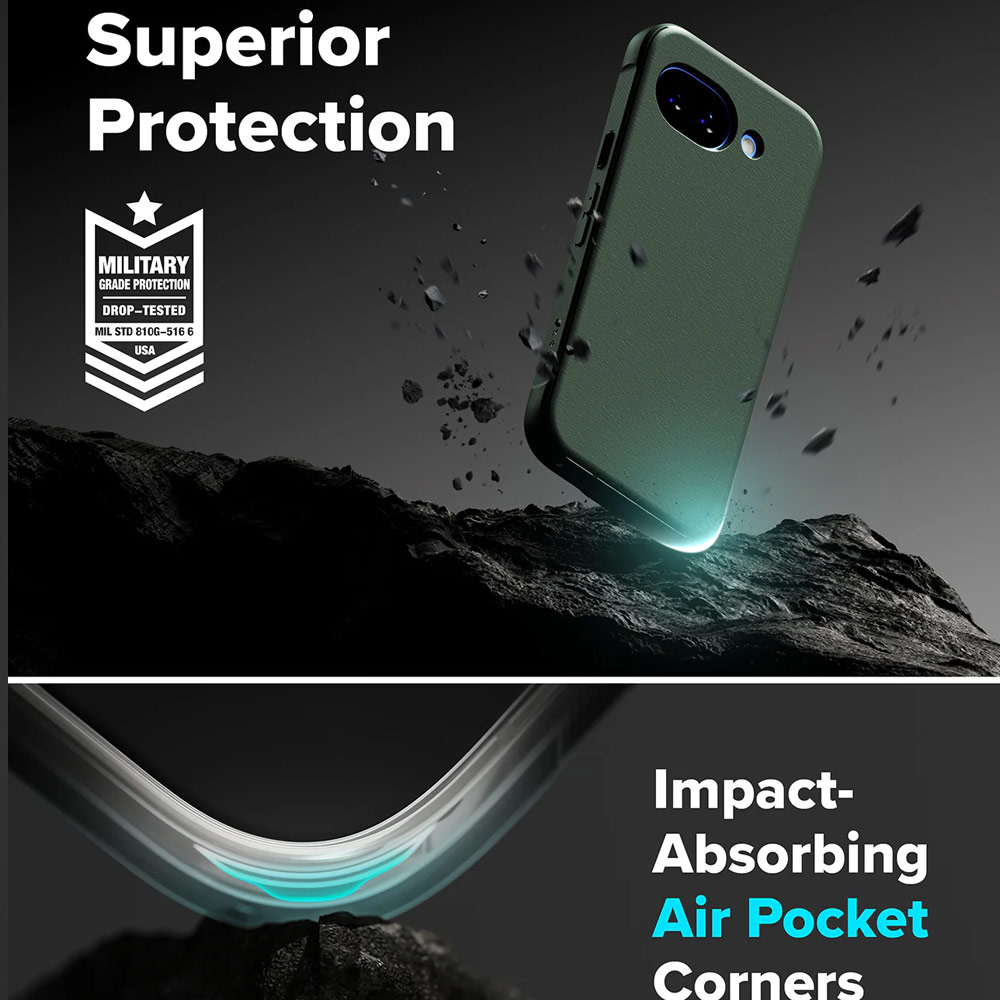 Picture of Google Pixel 10a Case | Ringke Onyx Slim TPU Protection Case for Google Pixel 10a (Dark Green)