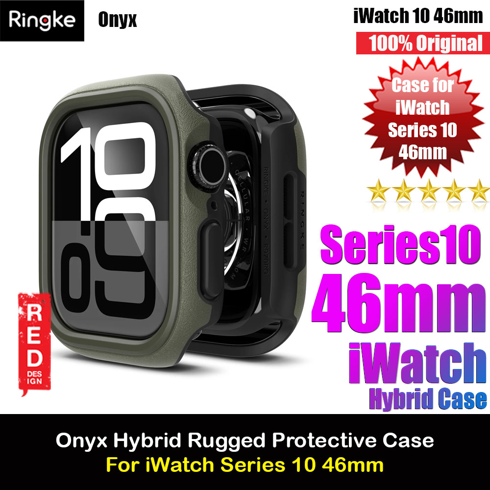 Picture of Ringke Onyx Rugged TPU Protection Case for Apple Watch Series 10 46mm (Dark Green) Apple Watch 10 46mm- Apple Watch 10 46mm Cases, Apple Watch 10 46mm Covers, iPad Cases and a wide selection of Apple Watch 10 46mm Accessories in Malaysia, Sabah, Sarawak and Singapore 