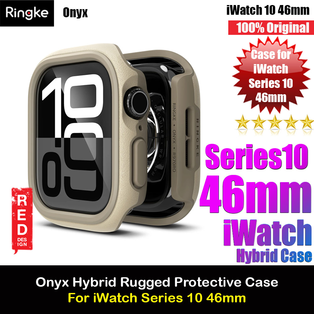 Picture of Ringke Onyx Rugged TPU Protection Case for Apple Watch Series 10 46mm (Gray Sand) Apple Watch 10 46mm- Apple Watch 10 46mm Cases, Apple Watch 10 46mm Covers, iPad Cases and a wide selection of Apple Watch 10 46mm Accessories in Malaysia, Sabah, Sarawak and Singapore 