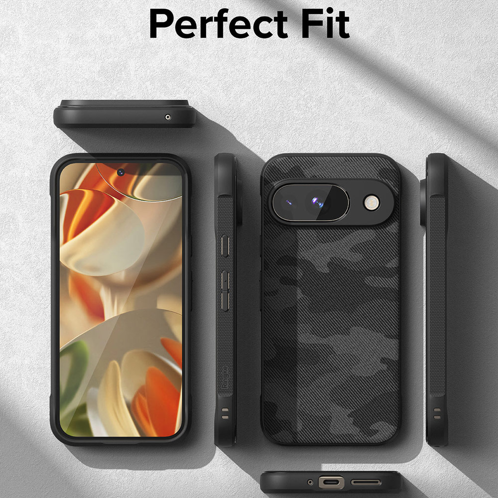 Picture of Google Pixel 9 Case | Ringke Onyx Drop Protection Case for Google Pixel 9 (Camo Black)