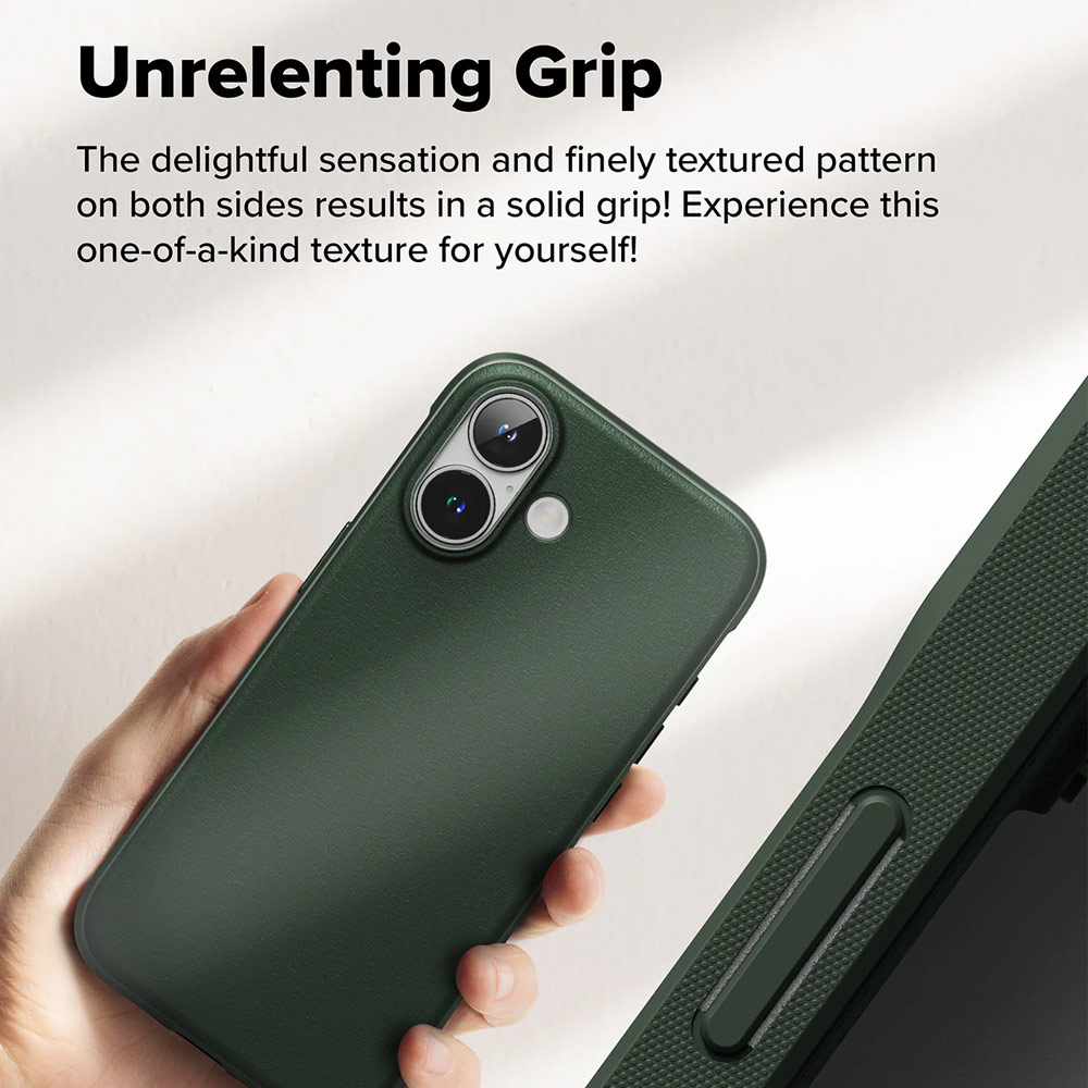 Picture of Apple iPhone 16 6.1 Case | Ringke Onyx Tough Heavy Duty Slim Light Drop Protection Case for Apple iPhone 16 6.1 (Dark Green)