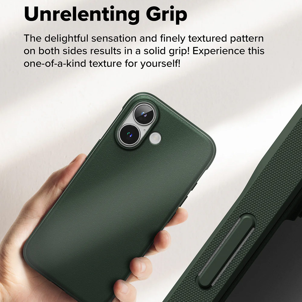 Picture of Apple iPhone 16 Plus 6.7 Case | Ringke Onyx Tough Heavy Duty Slim Light Drop Protection Case for Apple iPhone 16 Plus 6.7 (Dark Green)