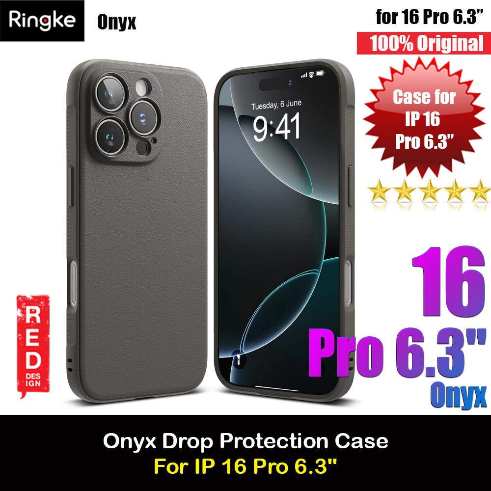 Picture of Ringke Onyx Tough Heavy Duty Slim Light Drop Protection Case for Apple iPhone 16 Pro 6.3 (Gray) Apple iPhone 16 Pro 6.3- Apple iPhone 16 Pro 6.3 Cases, Apple iPhone 16 Pro 6.3 Covers, iPad Cases and a wide selection of Apple iPhone 16 Pro 6.3 Accessories in Malaysia, Sabah, Sarawak and Singapore 