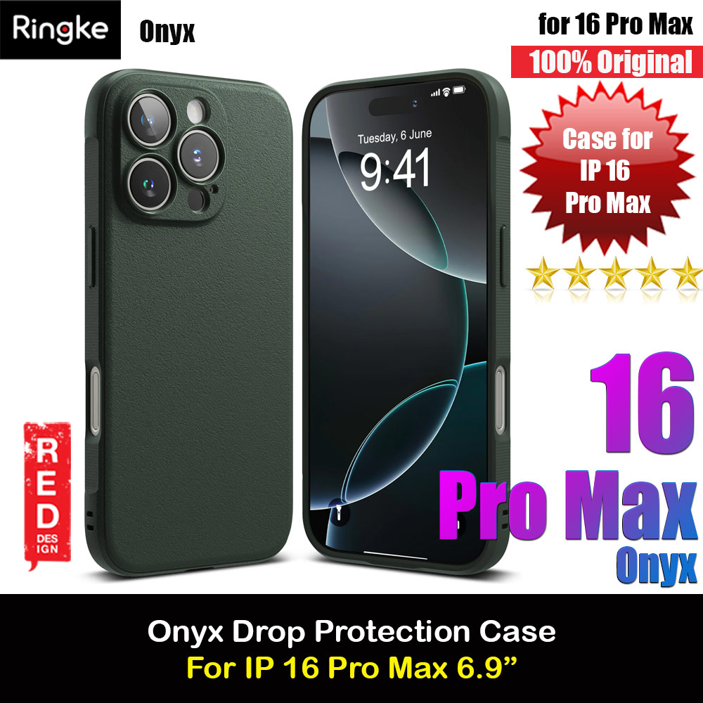 Picture of Ringke Onyx Tough Heavy Duty Slim Light Drop Protection Case for Apple iPhone 16 Pro Max 6.9 (Dark Green) Apple iPhone 16 Pro Max 6.9- Apple iPhone 16 Pro Max 6.9 Cases, Apple iPhone 16 Pro Max 6.9 Covers, iPad Cases and a wide selection of Apple iPhone 16 Pro Max 6.9 Accessories in Malaysia, Sabah, Sarawak and Singapore 