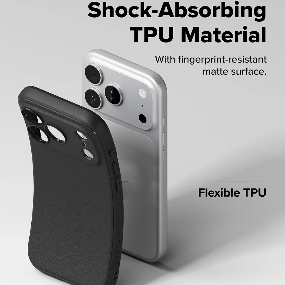 Picture of Apple iPhone 17 Pro Max 6.9 Case | Ringke Onyx TPU Anti Finger Print Anti Slip Drop Protection Case for iPhone 17 Pro Max 6.9 (Black)