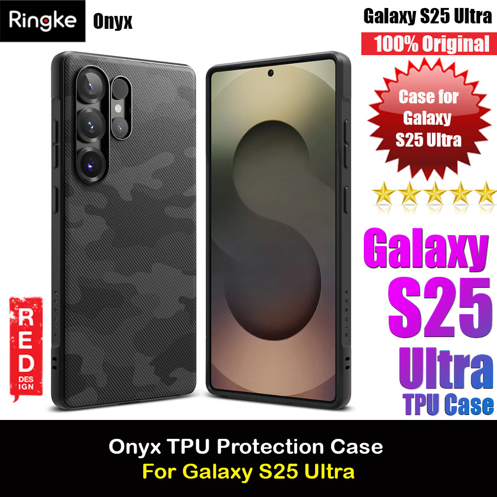 Picture of Ringke Onyx TPU Protection Case for Samsung Galaxy S25 Ultra (Camo Black) Samsung Galaxy S25 Ultra- Samsung Galaxy S25 Ultra Cases, Samsung Galaxy S25 Ultra Covers, iPad Cases and a wide selection of Samsung Galaxy S25 Ultra Accessories in Malaysia, Sabah, Sarawak and Singapore 