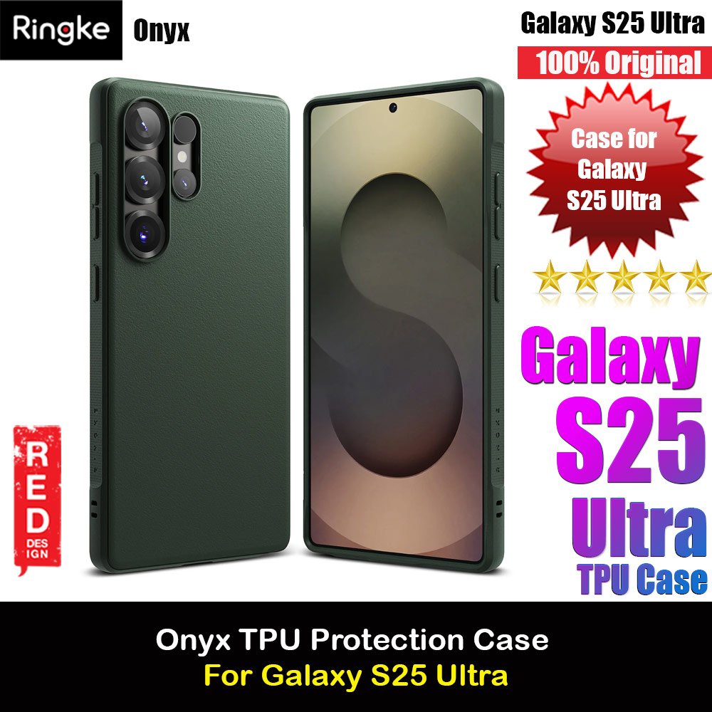 Picture of Ringke Onyx TPU Protection Case for Samsung Galaxy S25 Ultra (Dark Green) Samsung Galaxy S25 Ultra- Samsung Galaxy S25 Ultra Cases, Samsung Galaxy S25 Ultra Covers, iPad Cases and a wide selection of Samsung Galaxy S25 Ultra Accessories in Malaysia, Sabah, Sarawak and Singapore 