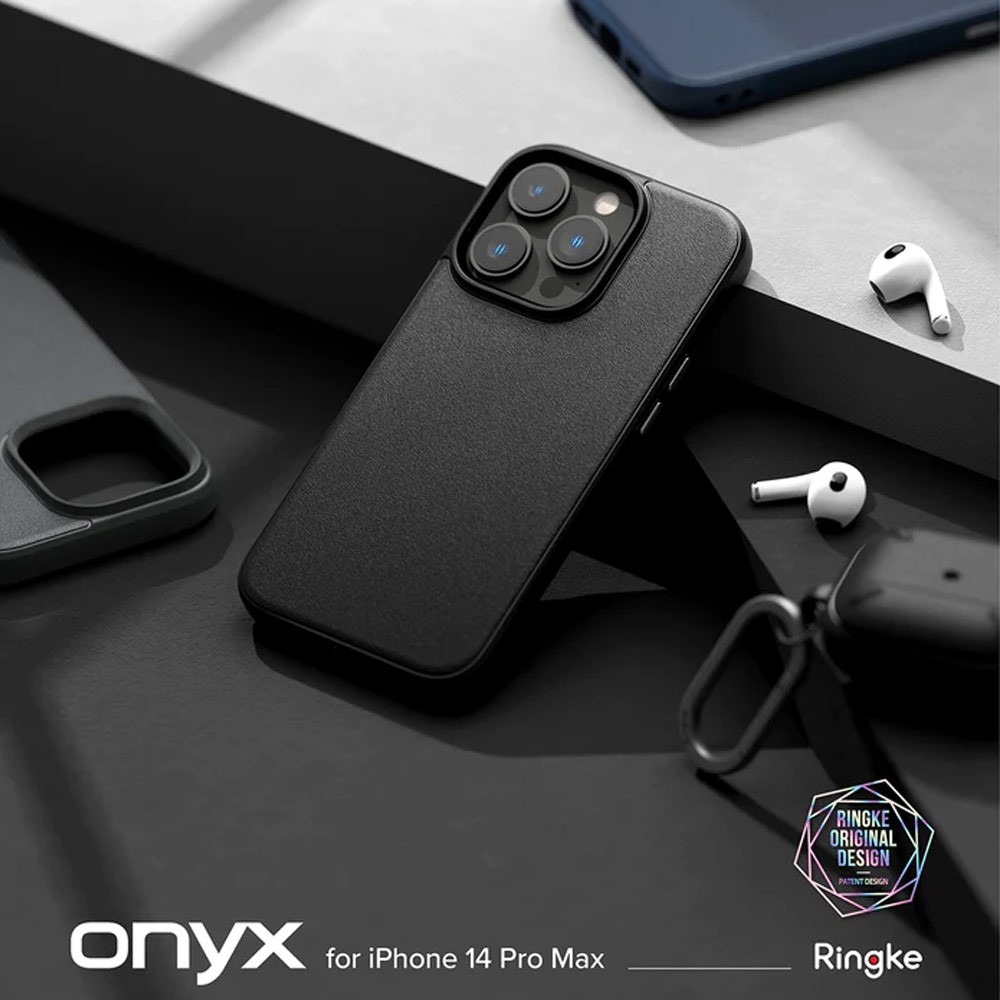 Picture of Apple iPhone 14 Pro Max 6.7 Case | Ringke Onyx Tough Heavy Duty Protection Case for Apple iPhone 14 Pro Max 6.7 (Black)
