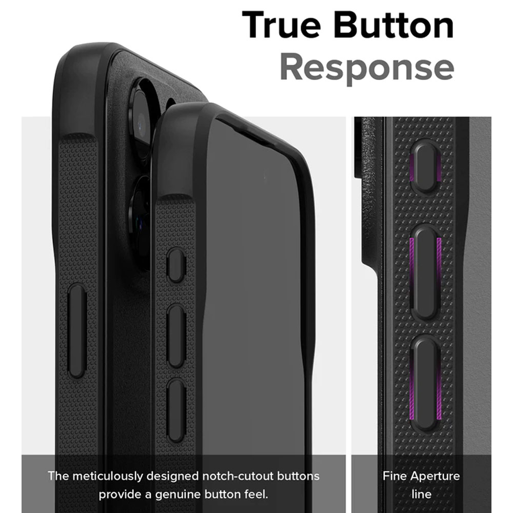 Picture of Apple iPhone 15 Pro Max 6.7 Case | Ringke Onyx Tough Heavy Duty Slim Light Drop Protection Case for Apple iPhone 15 Pro Max 6.7 (Black)