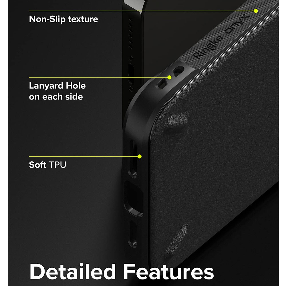 Picture of Apple iPhone 13 Pro 6.1 Case | Ringke Onyx Protection Case for Apple iPhone 13 Pro 6.1 (Black)