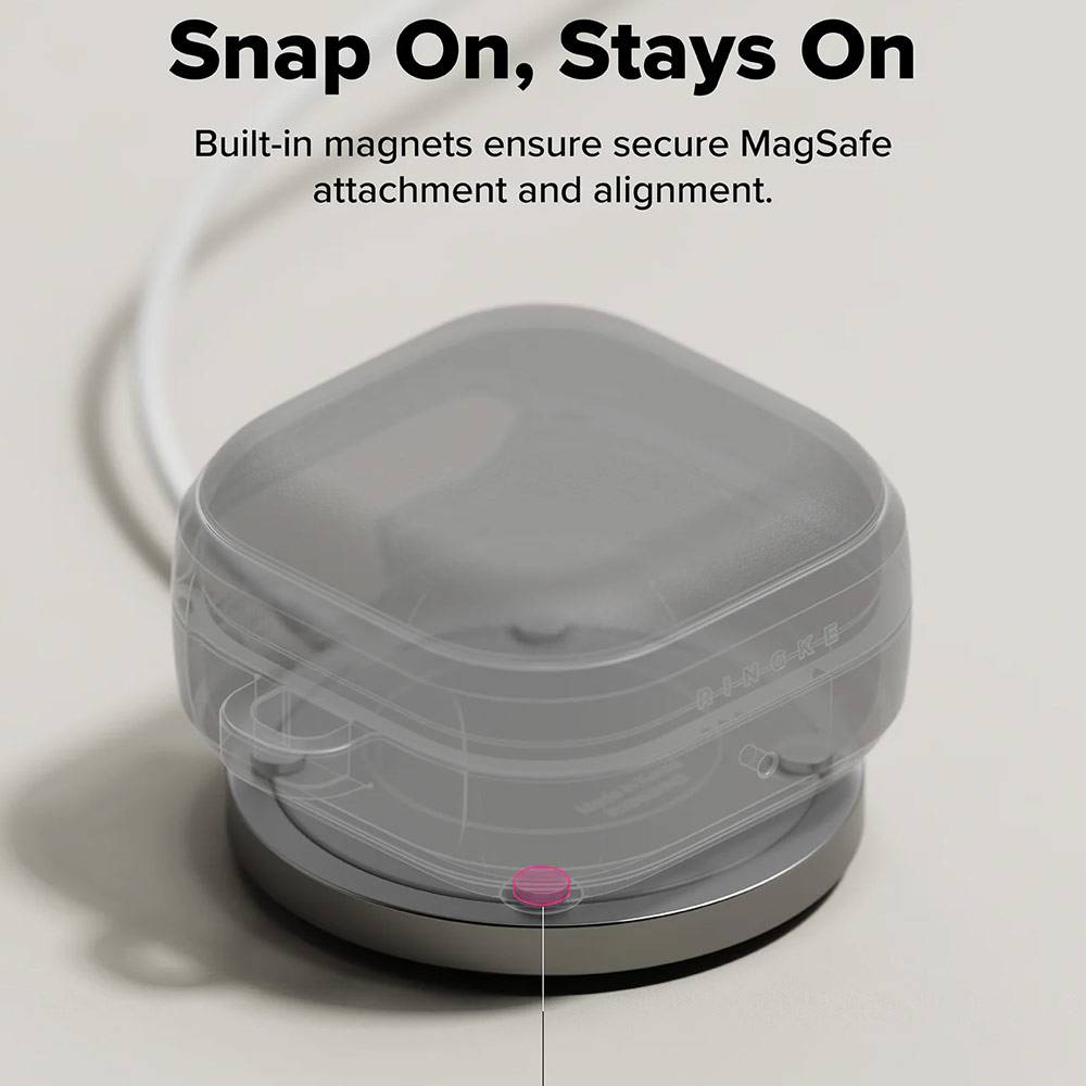 Picture of Samsung Galaxy Buds 4 Pro | 4 Case | Ringke Onyx Magnetic Rugged Impact Resistant Case for Samsung Galaxy Buds 4 Pro | 4 (Black)