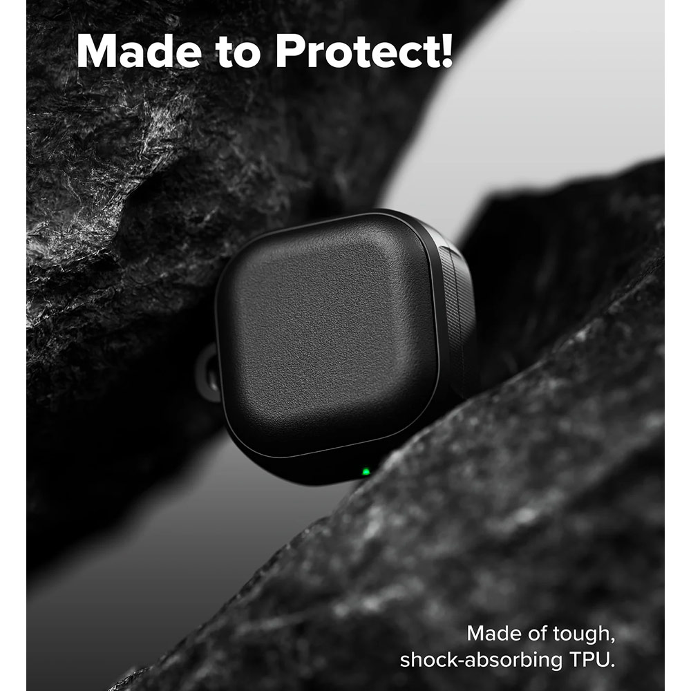 Picture of Samsung Galaxy Buds 4 Pro | 4 Case | Ringke Onyx Magnetic Rugged Impact Resistant Case for Samsung Galaxy Buds 4 Pro | 4 (Black)