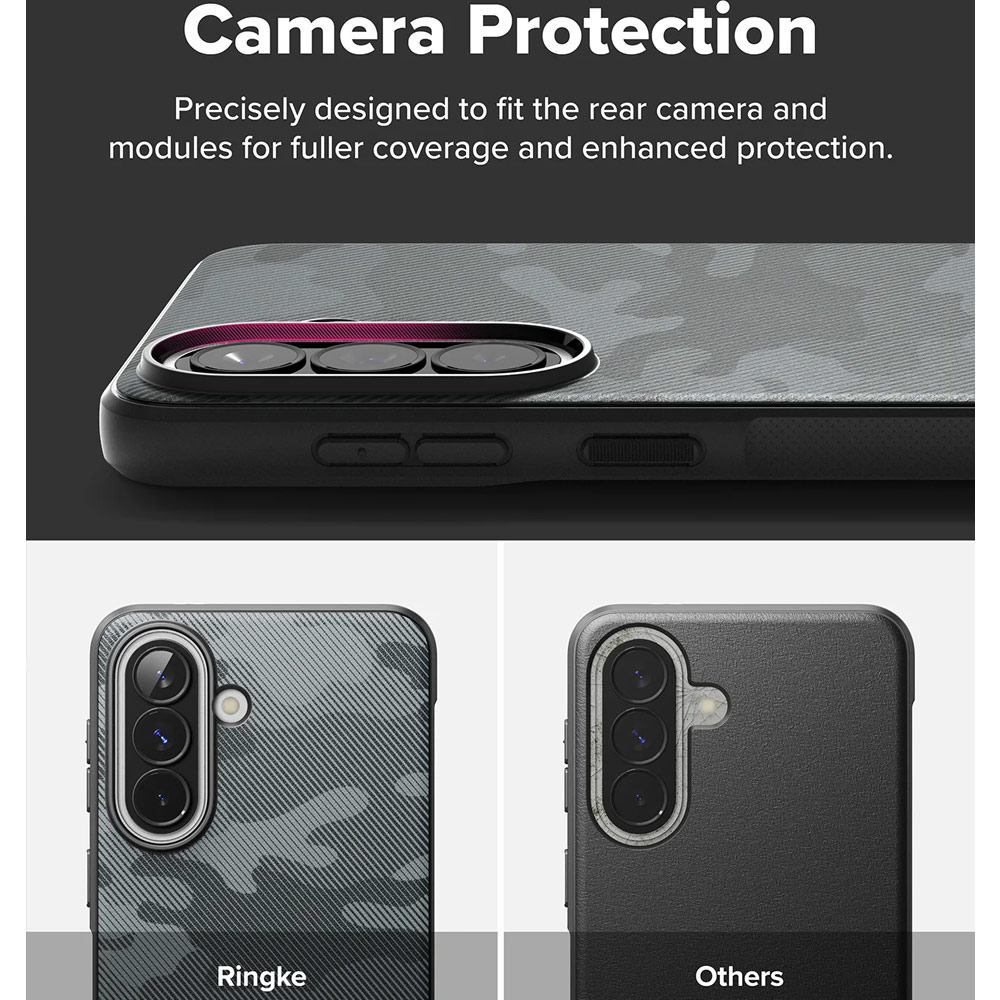 Picture of Samsung Galaxy A57 Case | Ringke Onyx Slim TPU Protection Case for Samsung Galaxy A57 (Camo Black)