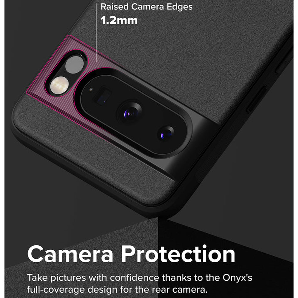 Picture of Google Pixel 8	 Pro Case | Ringke Onyx Heavy Duty Drop Protection Case for Google Pixel 8 Pro (Black)