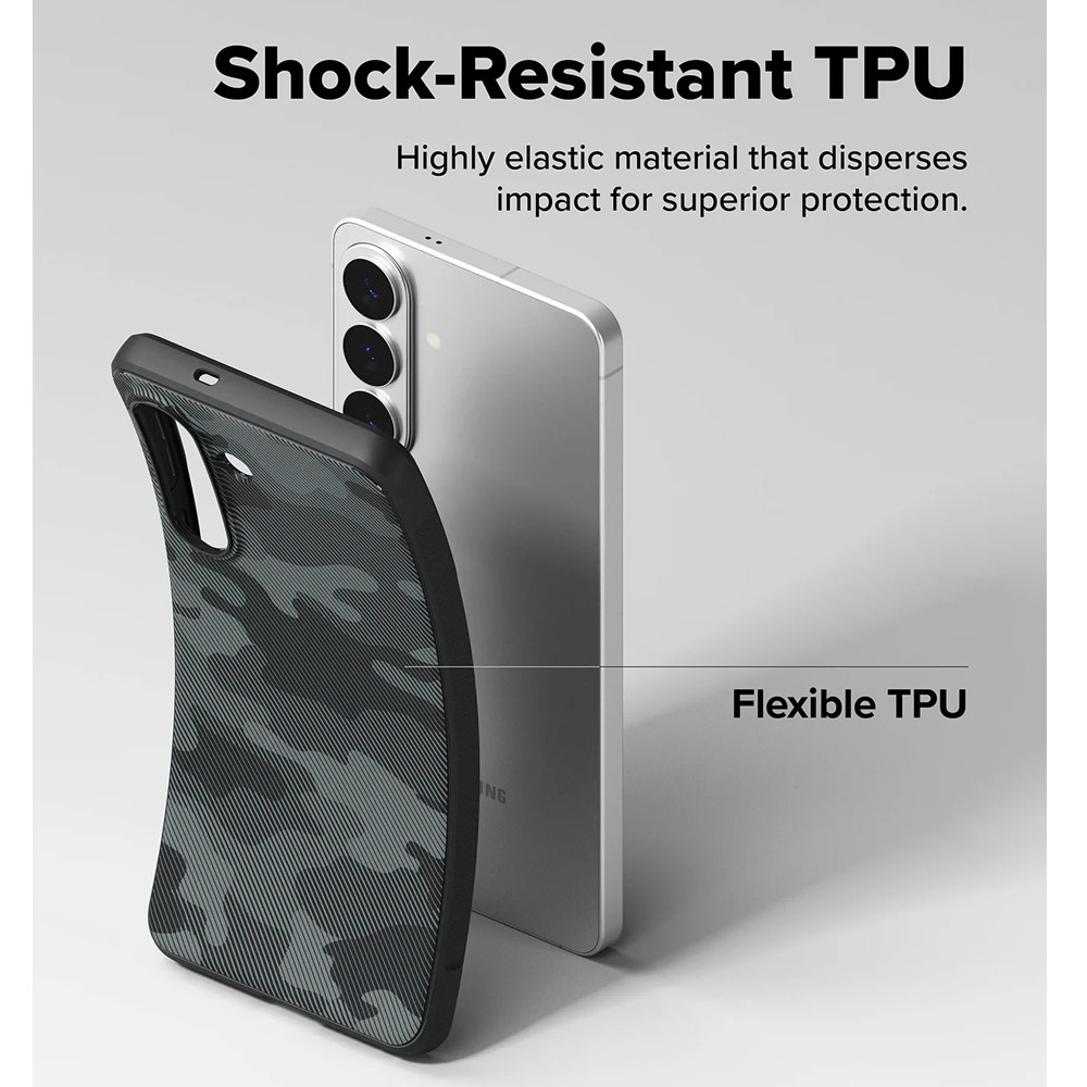 Picture of Samsung Galaxy S26 Plus Case | Ringke Onyx Slim TPU Protection Case for Samsung Galaxy S26 Plus (Camo Black)
