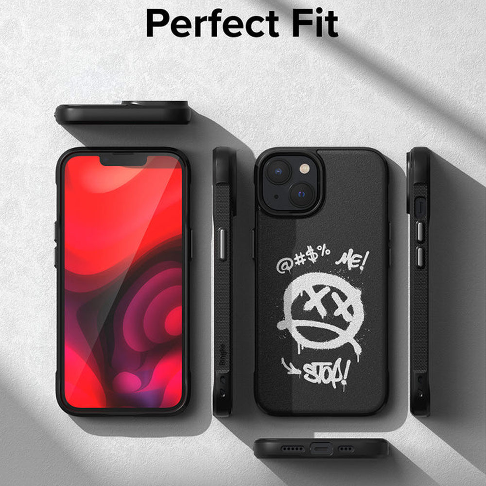 Picture of Apple iPhone 14 Plus 6.7 Case | Ringke Onyx Design Tough Heavy Duty Protection Case for Apple iPhone 14 Plus 6.7 (Grafitti)