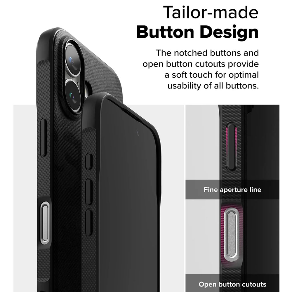 Picture of Apple iPhone 16 Plus 6.7 Case | Ringke Onyx Design Tough Heavy Duty Slim Light Drop Protection Case for Apple iPhone 16 Plus 6.7 (Camo Black)