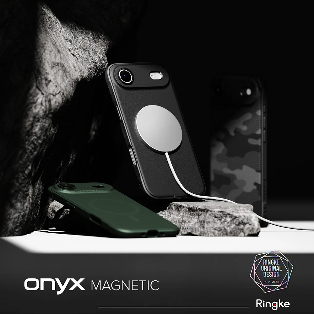 Picture of Apple iPhone Air 6.5 Case | Ringke Onyx Magnetic TPU Anti Finger Print Anti Slip Drop Protection Case for iPhone Air 6.5 (Black)