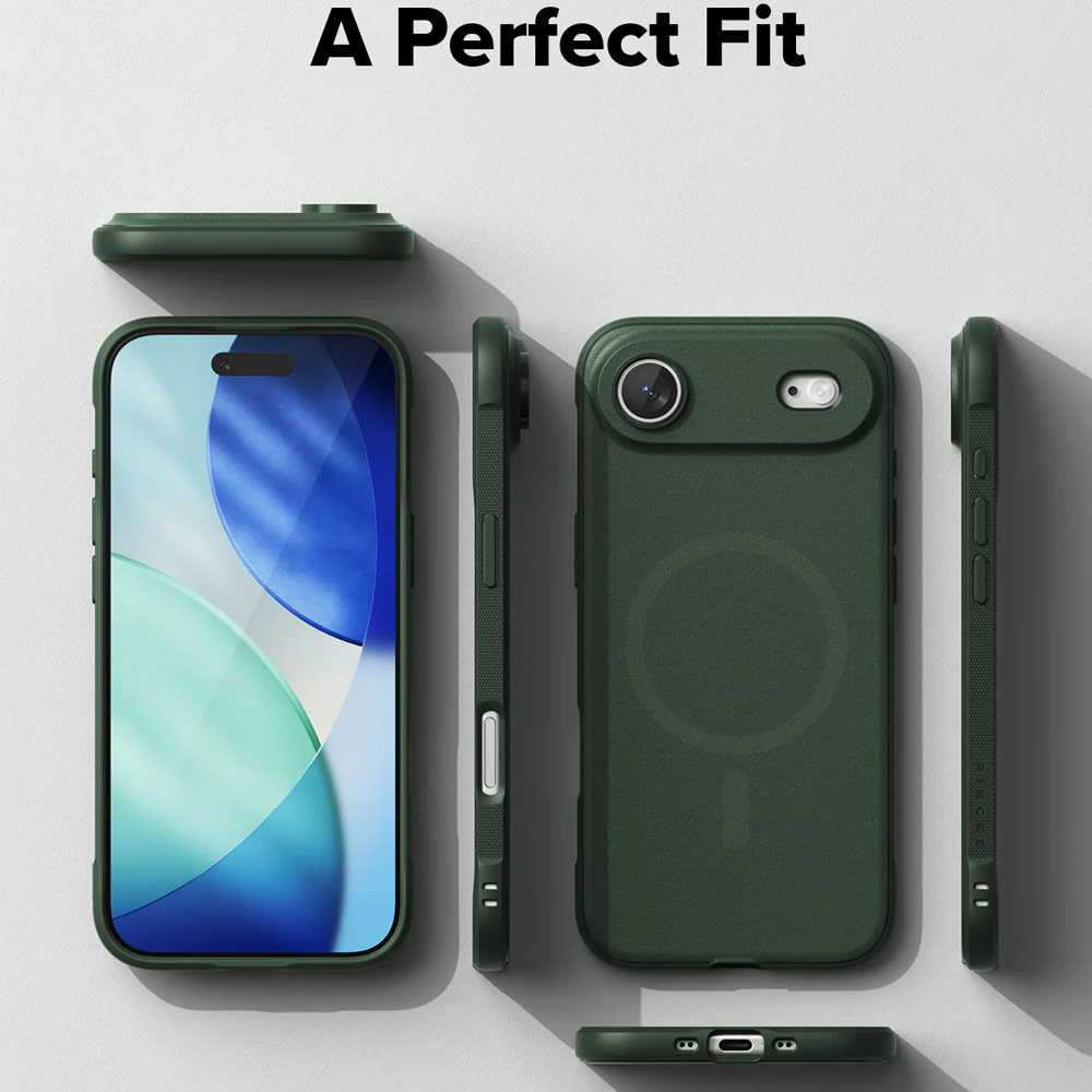 Picture of Apple iPhone Air 6.5 Case | Ringke Onyx Magnetic TPU Anti Finger Print Anti Slip Drop Protection Case for iPhone Air 6.5 (Dark Green)