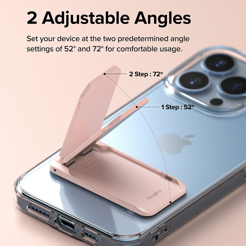 Picture of Ringke Outstanding Mini Universal Kickstand Stick On Phone Stand for Smartphone (Light Gray)
