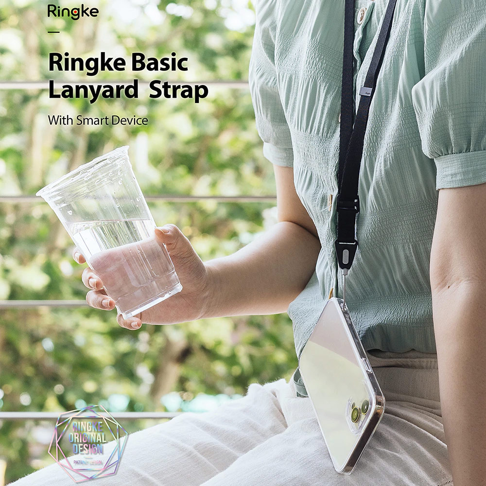 Picture of Ringke Lanyard Strap for phone case keychain camera game console USB flash drives (Black)