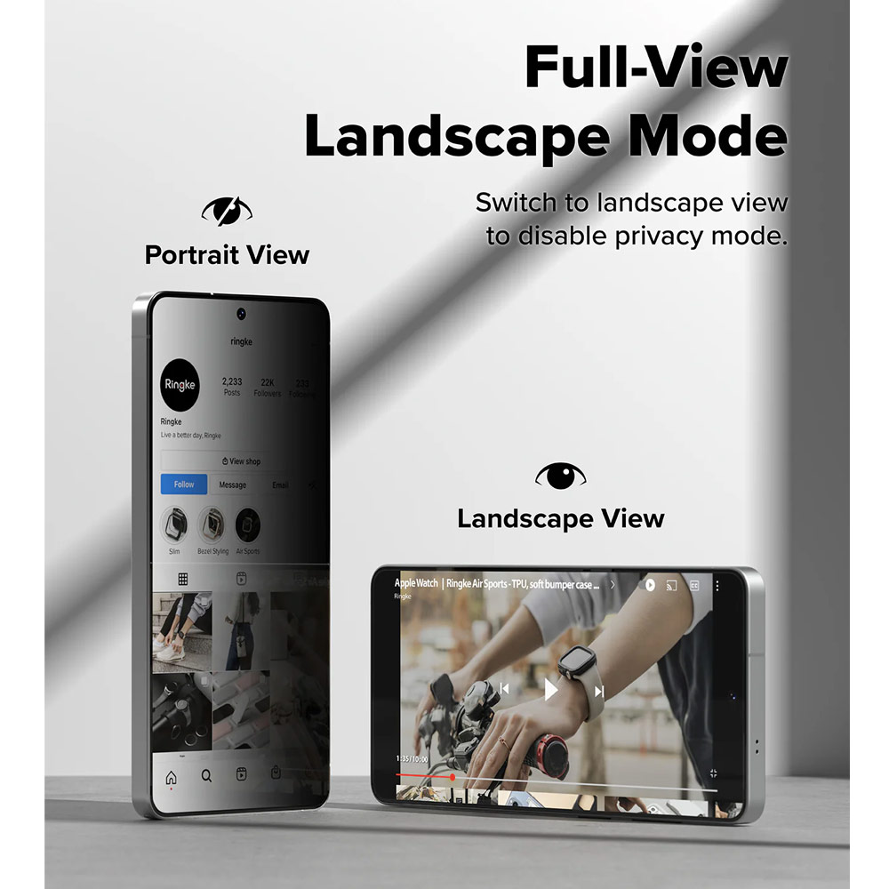 Picture of Samsung Galaxy S26 Ultra Screen Protector | Ringke Easy Slide Tempered Glass Screen Protector for Samsung Galaxy S26 Ultra (Privacy Anti Peep) 2pcs