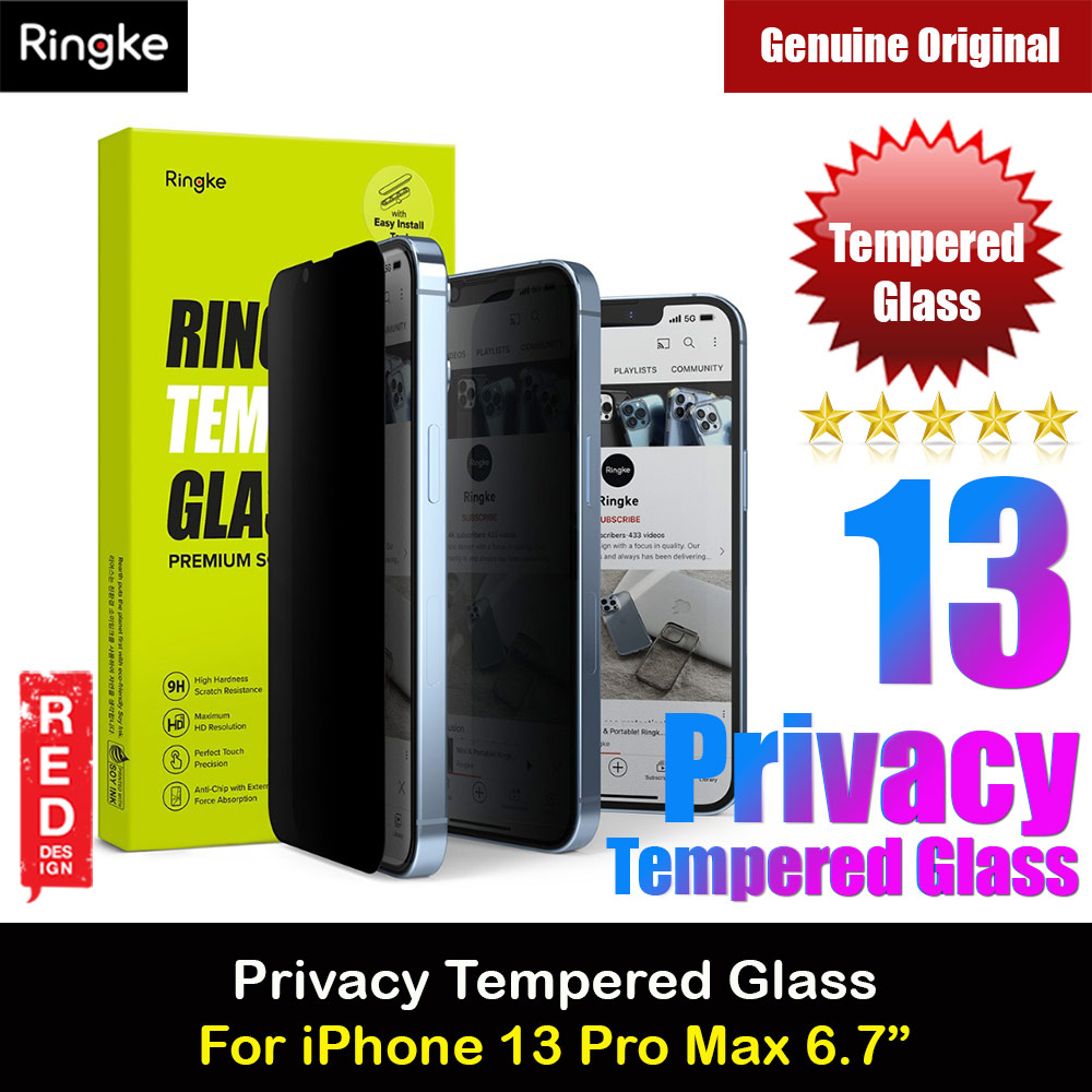 Picture of Ringke Privacy Anti View Tempered Glass Screen Protector for Apple iPhone 13 Pro Max 6.7 (Privacy) Apple iPhone 13 Pro Max 6.7- Apple iPhone 13 Pro Max 6.7 Cases, Apple iPhone 13 Pro Max 6.7 Covers, iPad Cases and a wide selection of Apple iPhone 13 Pro Max 6.7 Accessories in Malaysia, Sabah, Sarawak and Singapore 