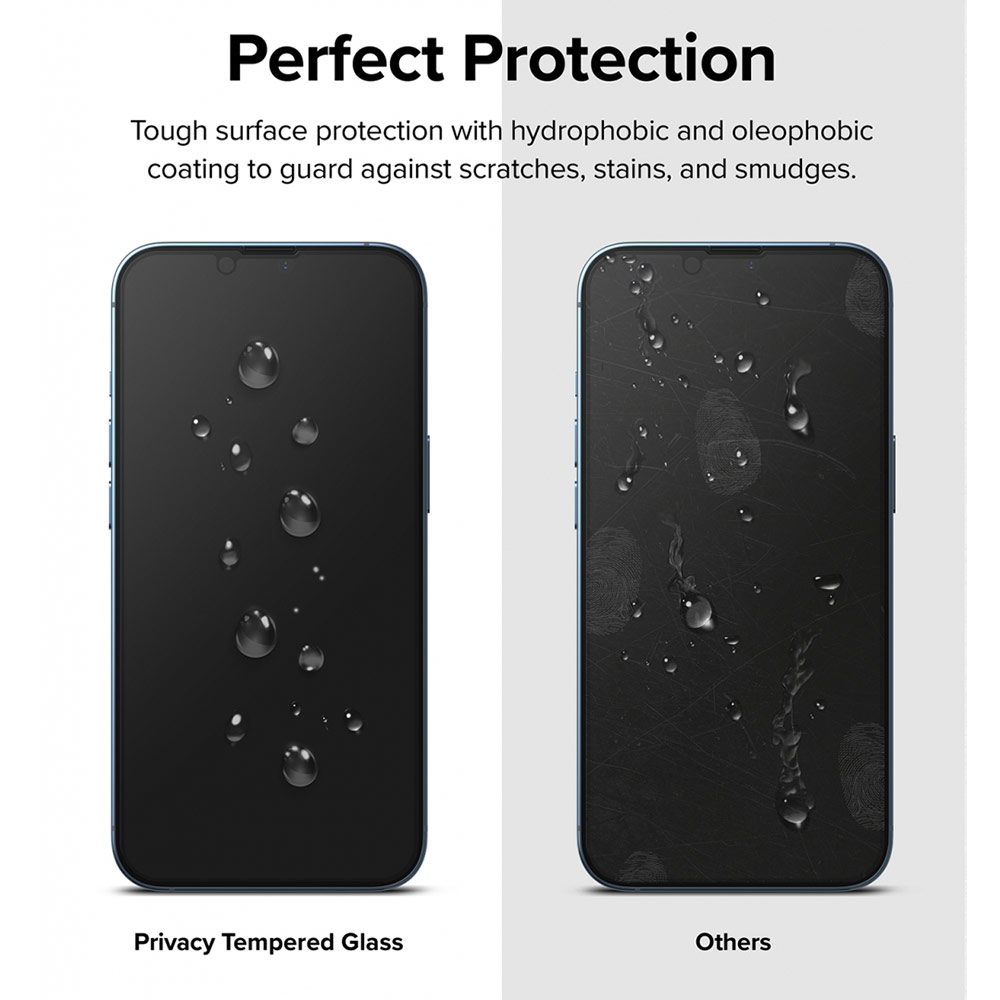 Picture of Apple iPhone 13 Pro Max 6.7 Screen Protector | Ringke Privacy Anti View Tempered Glass Screen Protector for Apple iPhone 13 Pro Max 6.7 (Privacy)