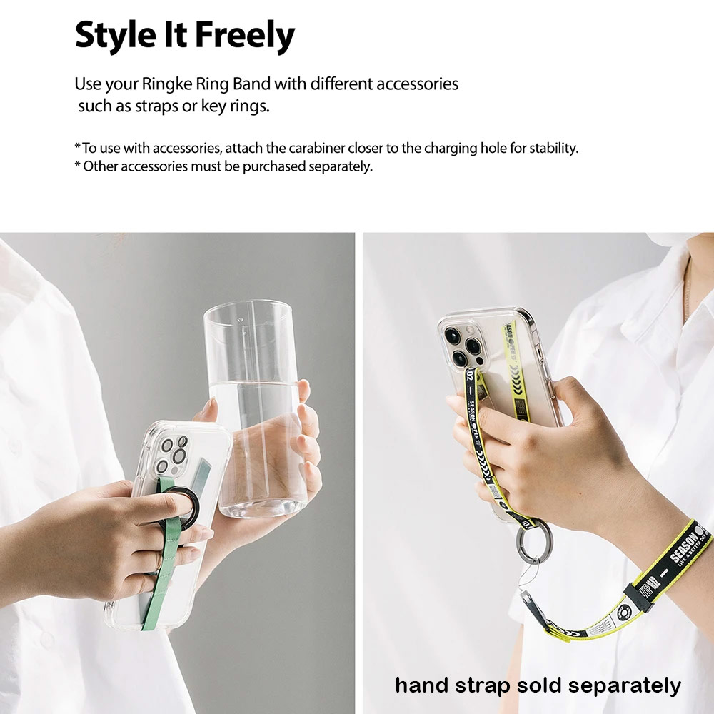 Picture of Ringke Ring Band Strap with Carabiner for Smartphone Case (Ticket Band)