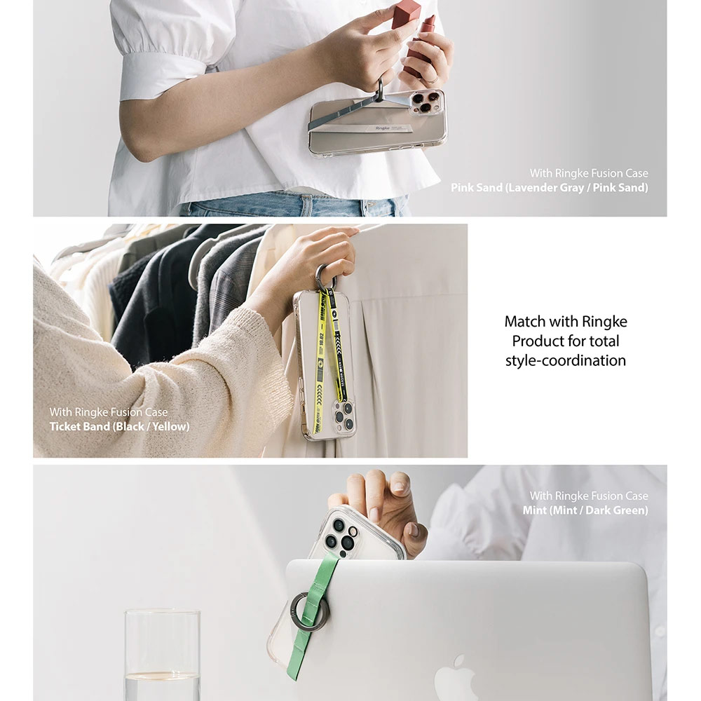 Picture of Ringke Ring Band Strap with Carabiner for Smartphone Case (Ticket Band)