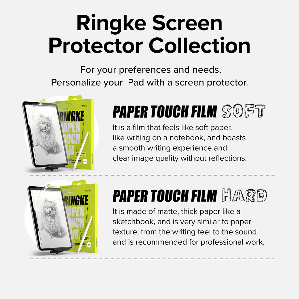 Picture of Apple iPad Air 11 M2 2024 Screen Protector | Ringke Hard Film Screen Protector for iPad Air 11 M2 2024 (2pcs)