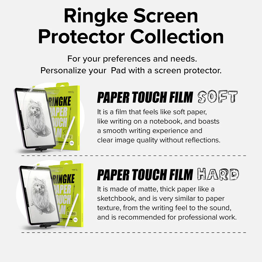 Picture of Apple iPad Air 11 M2 2024 Screen Protector | Ringke Soft Film Screen Protector for iPad Air 11 M2 2024 (2pcs)