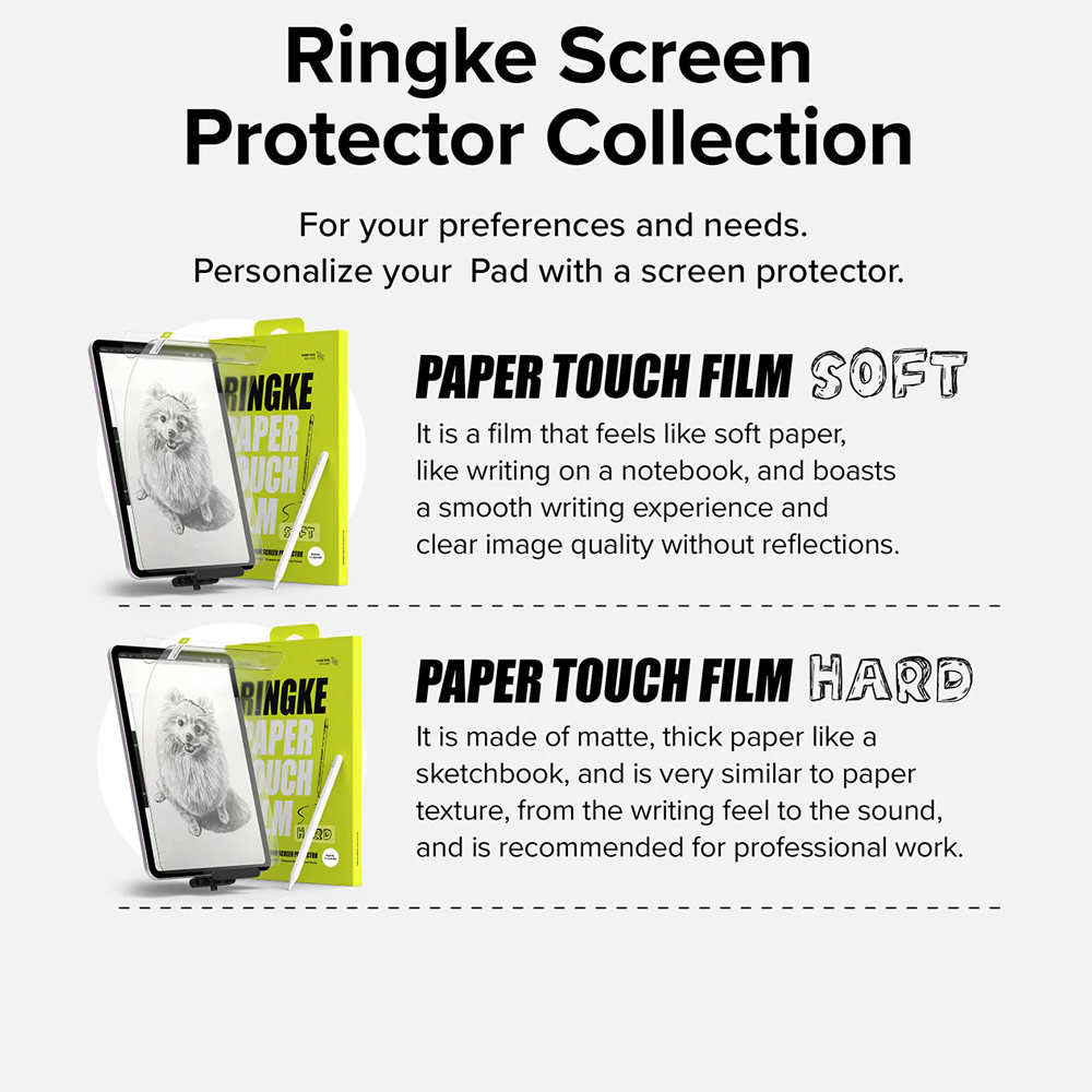 Picture of Apple iPad Air 13  M2 2024 Screen Protector | Ringke Hard Film Screen Protector  for iPad Air 13 M2 2024 (2pcs)