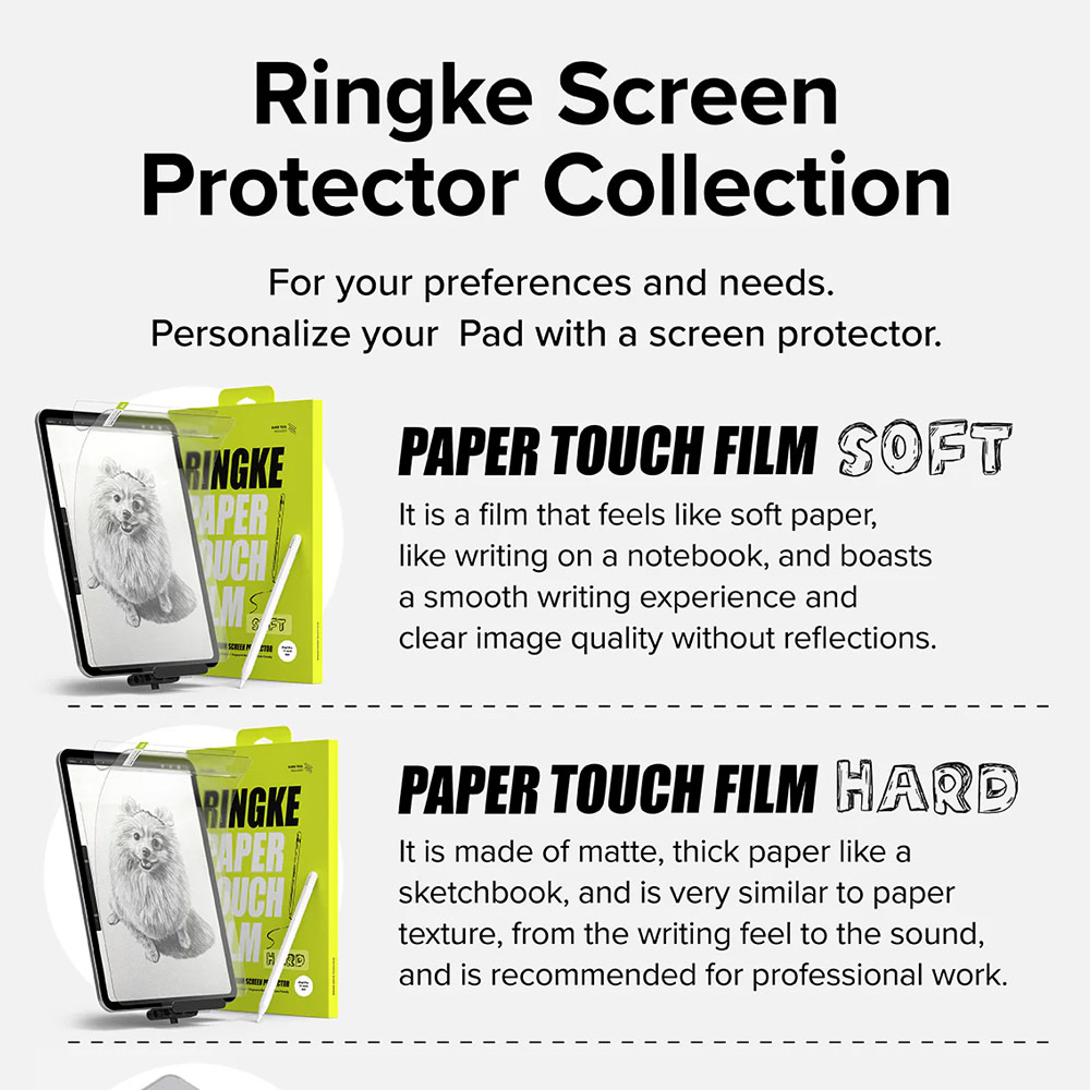 Picture of Apple iPad Pro 11 M4 2024 Screen Protector | Ringke Hard Film Screen Protector  for iPad Pro 11 M4 2024 (2pcs)