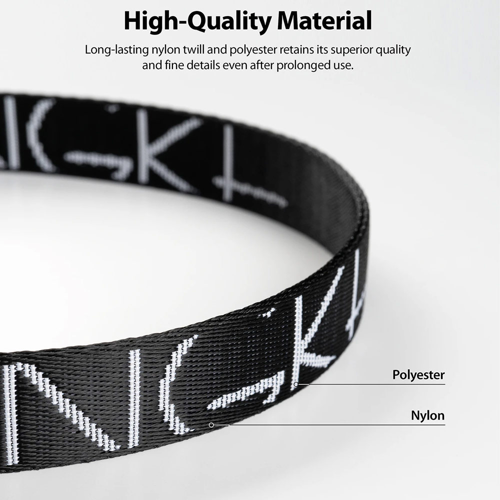 Picture of Ringke Shoulder Strap Smartphone Case Strap Camera Strap Airpods Pro Airpods 3 Strap with Buckle (Lettering Black)