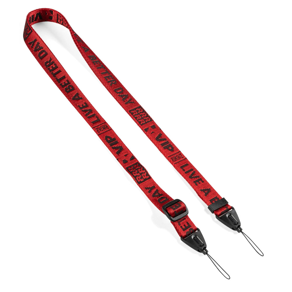 Picture of Ringke Shoulder Strap Smartphone Case Strap Camera Strap Airpods Pro Airpods 3 Strap with Buckle (Lettering Ticket Band 2 Red)