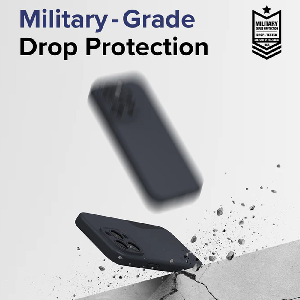 Picture of Apple iPhone 15 Pro Max 6.7 Case | Ringke Silicone Magnetic Drop Protection Case for Apple iPhone 15 Pro Max 6.7 (Gray)