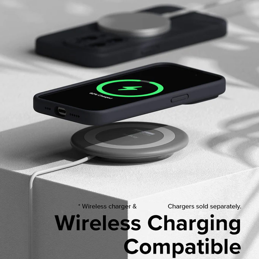 Picture of Apple iPhone 15 Pro Max 6.7 Case | Ringke Silicone Magnetic Drop Protection Case for Apple iPhone 15 Pro Max 6.7 (Gray)