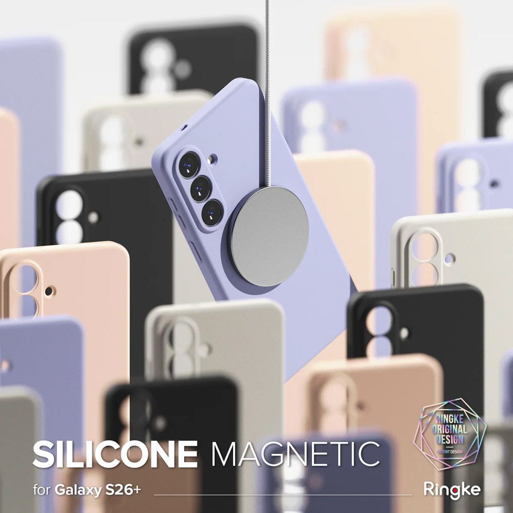 Picture of Samsung Galaxy S26 Plus Case | Ringke Silicone Magnetic Soft Protection Case for Samsung Galaxy S26 Plus (Black)