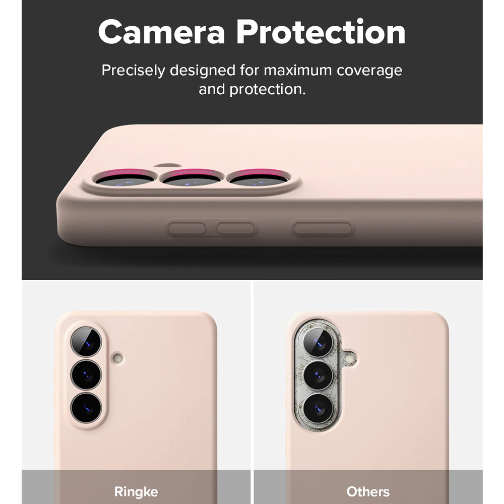 Picture of Samsung Galaxy S26 Plus Case | Ringke Silicone Magnetic Soft Protection Case for Samsung Galaxy S26 Plus (Pink Sand)