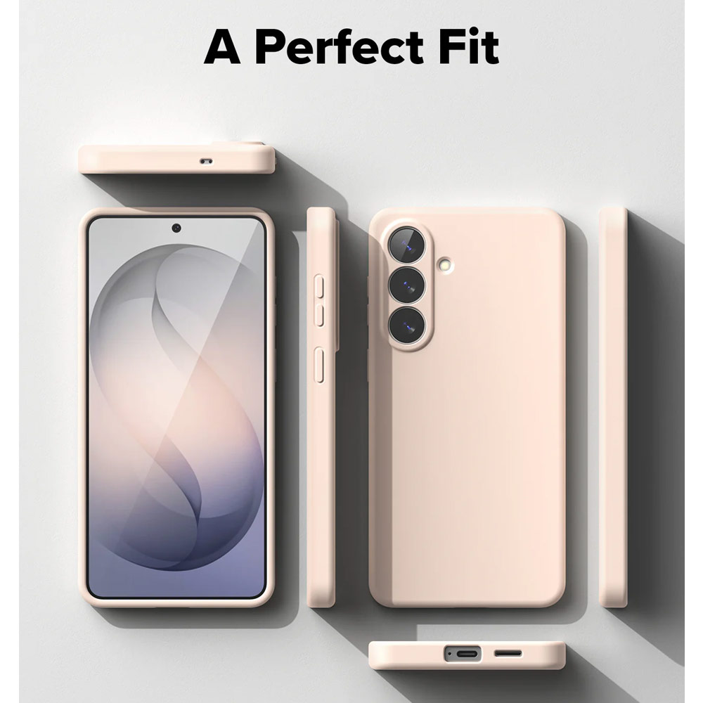 Picture of Samsung Galaxy S26 Plus Case | Ringke Silicone Magnetic Soft Protection Case for Samsung Galaxy S26 Plus (Pink Sand)