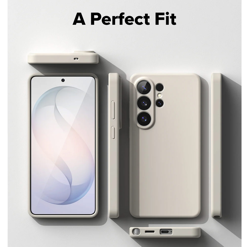 Picture of Samsung Galaxy S26 Case | Ringke Silicone Magnetic Soft Protection Case for Samsung Galaxy S26 (Stone)