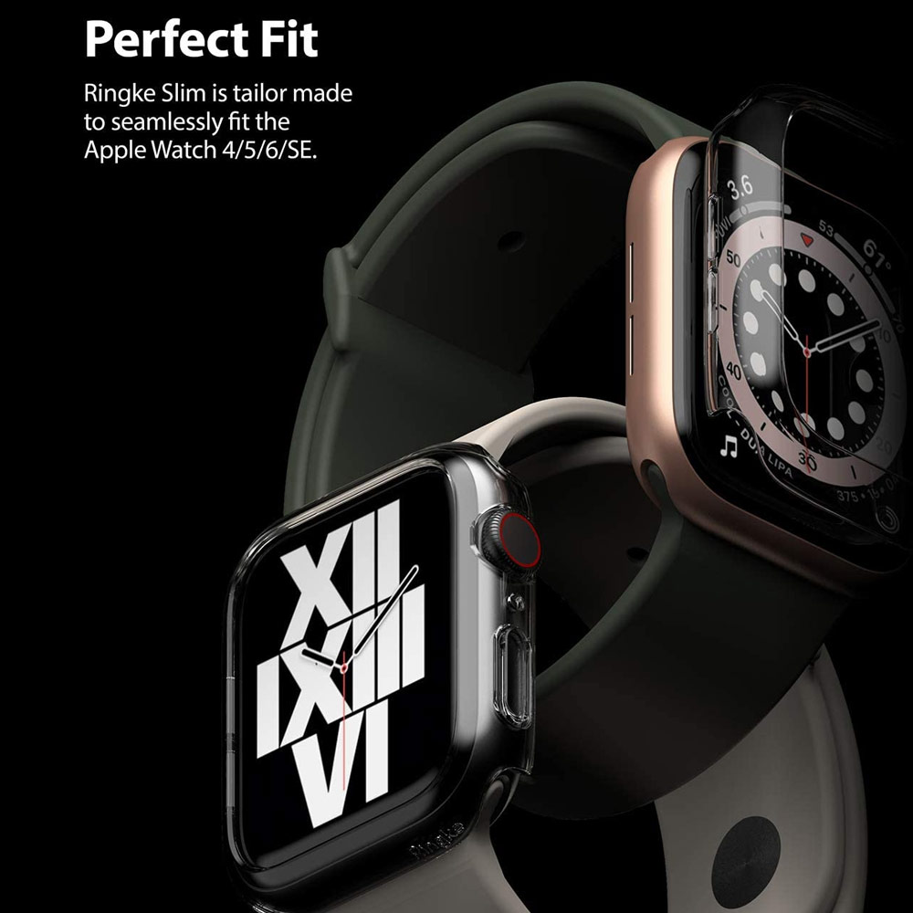Picture of Apple Watch 44mm Case | Ringke Slim Perfect Fit Case for Apple Watch Series 4 5 6 SE 44mm  (2 PACK with Clear)