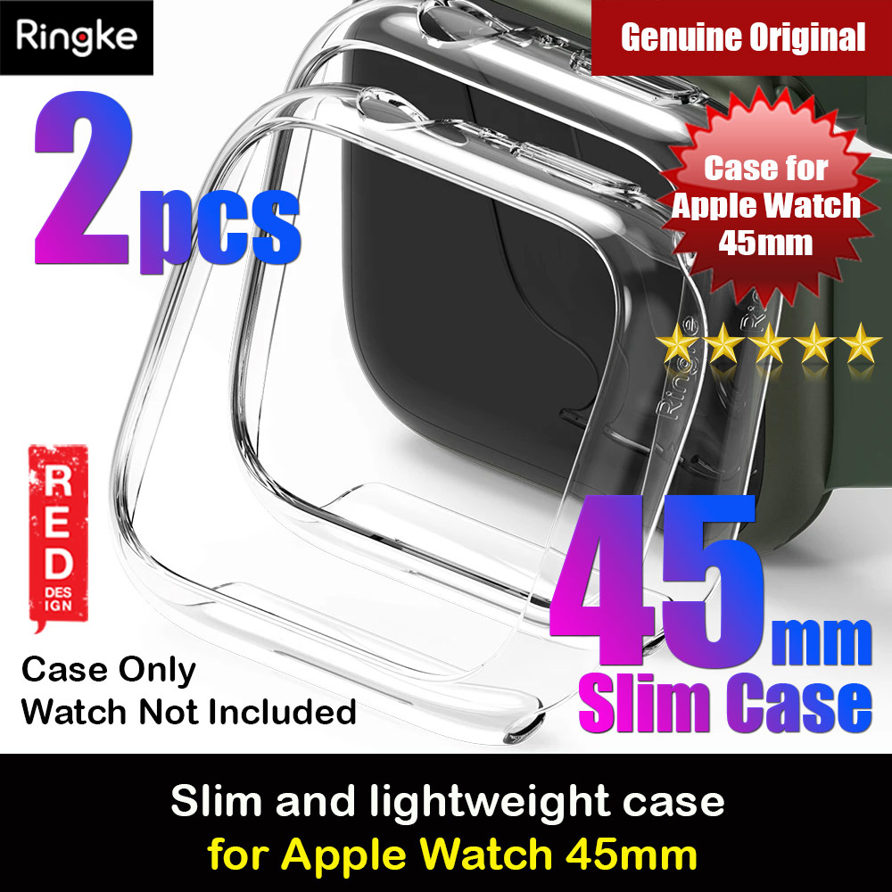 Picture of Ringke Slim Perfect Fit Case for Apple Watch Series 7 8 9 45mm  (2 PACK Clear) Apple Watch 45mm- Apple Watch 45mm Cases, Apple Watch 45mm Covers, iPad Cases and a wide selection of Apple Watch 45mm Accessories in Malaysia, Sabah, Sarawak and Singapore 