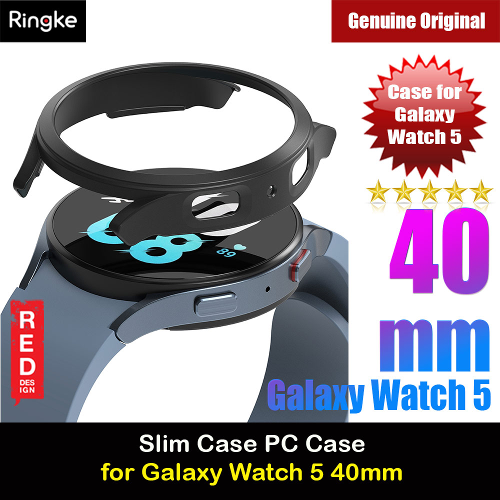 Picture of Ringke Slim Case Durable PC Protection Case for Samsung Galaxy Watch 5 Series 40mm (Matte Black) Samsung Galaxy Watch 5 40mm- Samsung Galaxy Watch 5 40mm Cases, Samsung Galaxy Watch 5 40mm Covers, iPad Cases and a wide selection of Samsung Galaxy Watch 5 40mm Accessories in Malaysia, Sabah, Sarawak and Singapore 