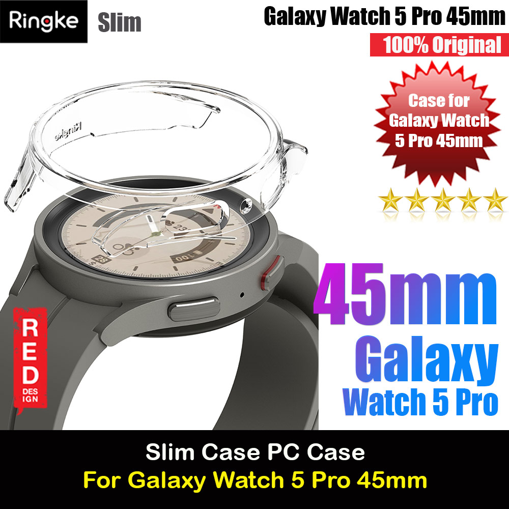 Picture of Ringke Slim Case Durable PC Protection Case for Samsung Galaxy Watch 5 Pro Series 45mm (Clear) Samsung Galaxy Watch 5 Pro 45mm- Samsung Galaxy Watch 5 Pro 45mm Cases, Samsung Galaxy Watch 5 Pro 45mm Covers, iPad Cases and a wide selection of Samsung Galaxy Watch 5 Pro 45mm Accessories in Malaysia, Sabah, Sarawak and Singapore 