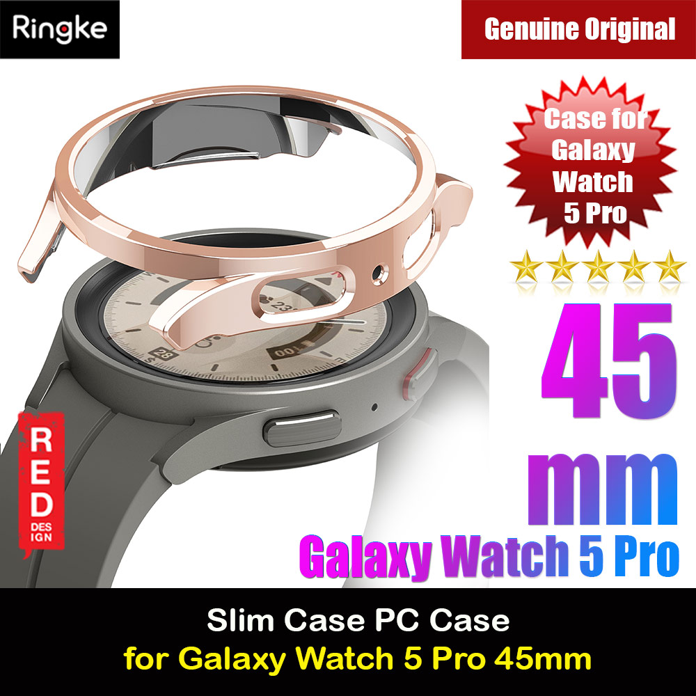 Picture of Ringke Slim Case Durable PC Protection Case for Samsung Galaxy Watch 5 Pro Series 45mm (Chrome Rose Gold) Samsung Galaxy Watch 5 Pro 45mm- Samsung Galaxy Watch 5 Pro 45mm Cases, Samsung Galaxy Watch 5 Pro 45mm Covers, iPad Cases and a wide selection of Samsung Galaxy Watch 5 Pro 45mm Accessories in Malaysia, Sabah, Sarawak and Singapore 