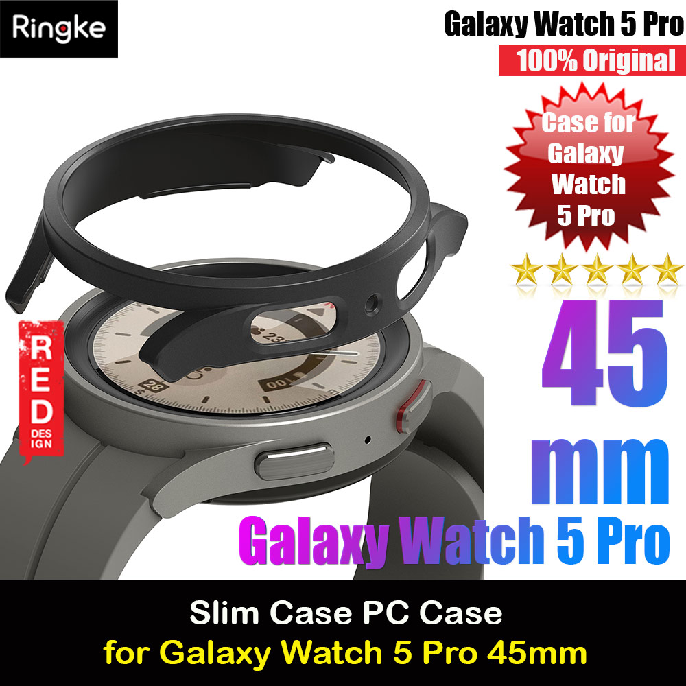 Picture of Ringke Slim Case Durable PC Protection Case for Samsung Galaxy Watch 5 Pro Series 45mm (Matte Black) Samsung Galaxy Watch 5 Pro 45mm- Samsung Galaxy Watch 5 Pro 45mm Cases, Samsung Galaxy Watch 5 Pro 45mm Covers, iPad Cases and a wide selection of Samsung Galaxy Watch 5 Pro 45mm Accessories in Malaysia, Sabah, Sarawak and Singapore 