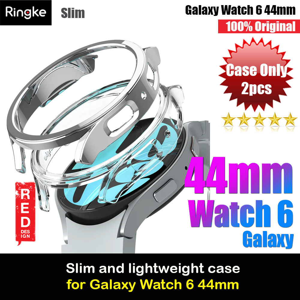 Picture of Ringke Slim Case Durable Protection PC Case for Samsung Galaxy Watch 6 Series 44mm (Clear and Chrome) Samsung Galaxy Watch 6 44mm- Samsung Galaxy Watch 6 44mm Cases, Samsung Galaxy Watch 6 44mm Covers, iPad Cases and a wide selection of Samsung Galaxy Watch 6 44mm Accessories in Malaysia, Sabah, Sarawak and Singapore 